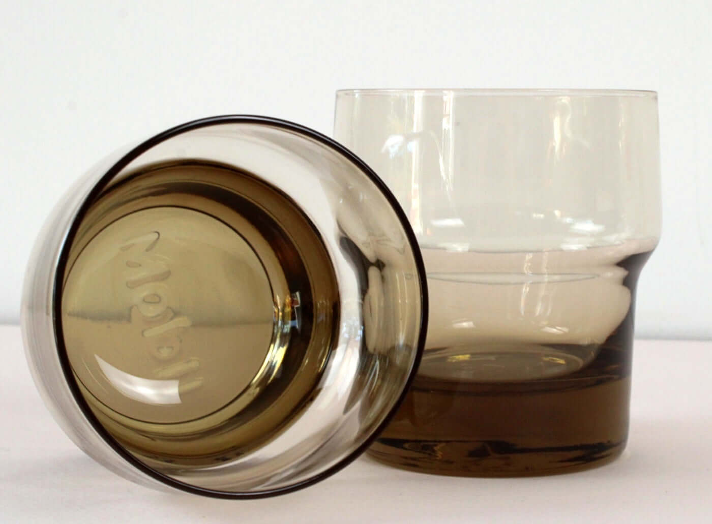 Verres fumés Mobil vintages