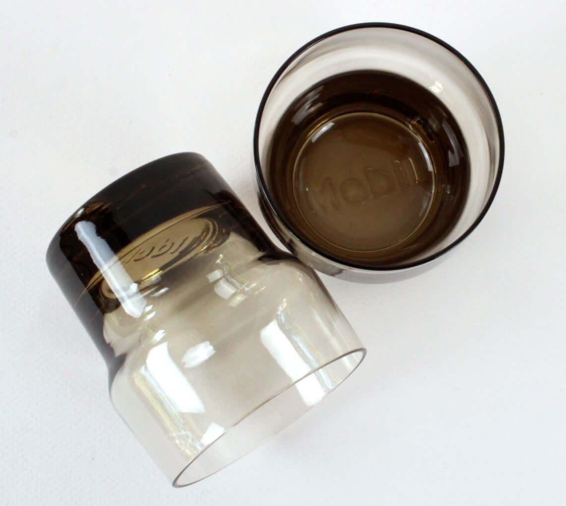 Verres fumés Mobil vintages