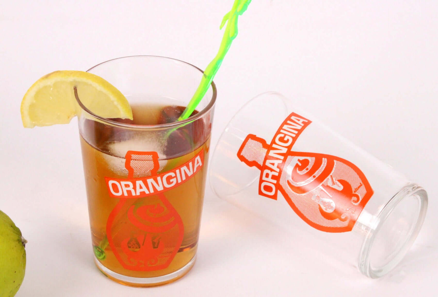 Verres Orangina vintage