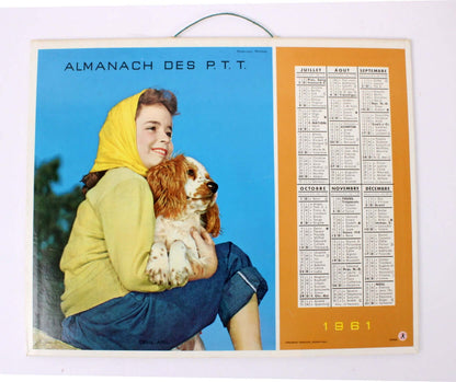 Calendrier des PTT vintage