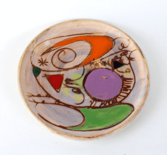 Assiettes en céramique Marie-Christine Treinen Vallauris