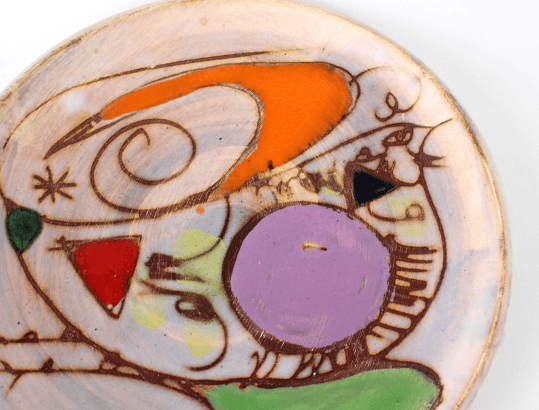 Assiettes en céramique Marie-Christine Treinen Vallauris