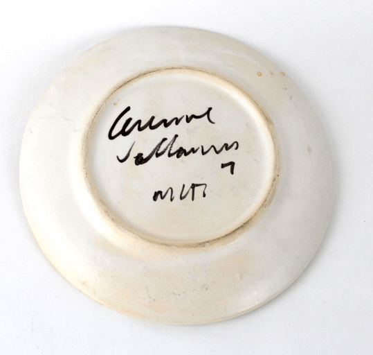 Assiettes en céramique Marie-Christine Treinen Vallauris