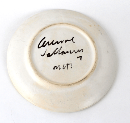 Assiettes en céramique Marie-Christine Treinen Vallauris