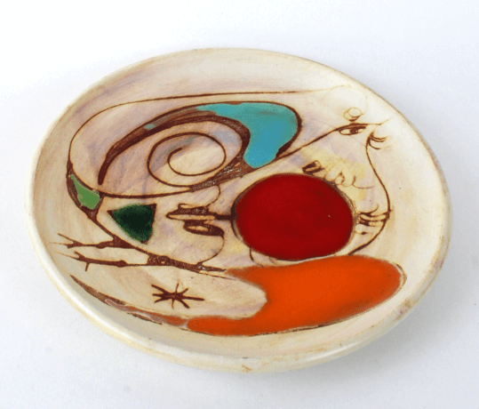 Assiettes en céramique Marie-Christine Treinen Vallauris