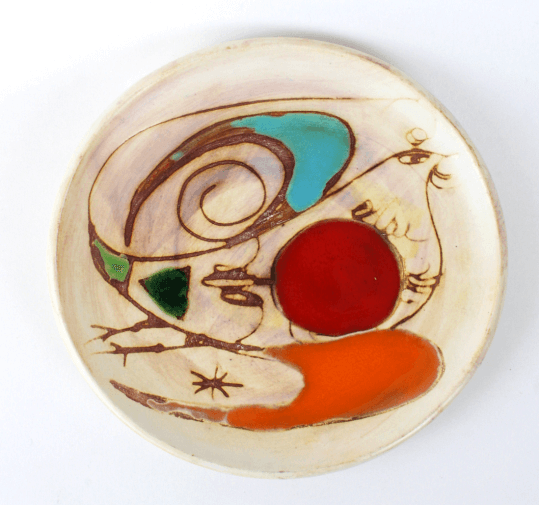 Assiettes en céramique Marie-Christine Treinen Vallauris