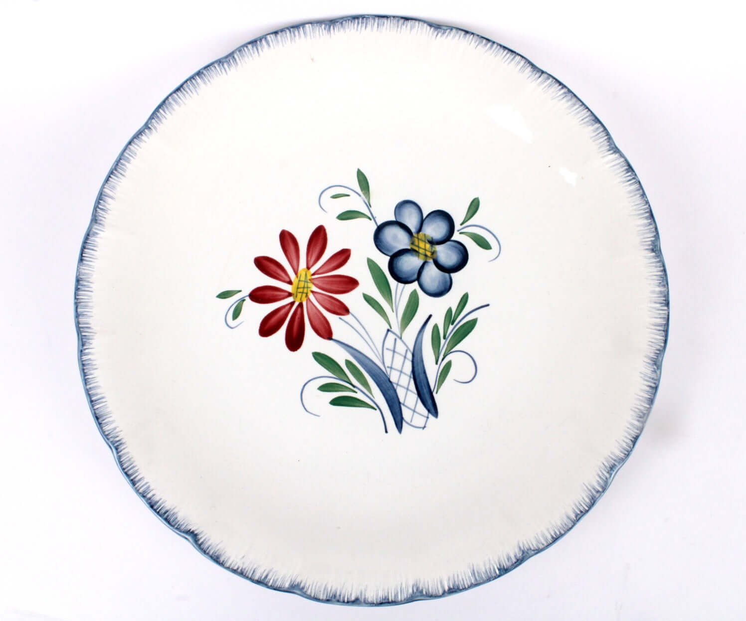 Vintage Assiette de présentation Digoin Sarreguemines