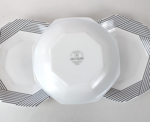 Assiettes creuses Octime Arcopal années 80