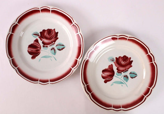 Assiettes plates anciennes Badonviller