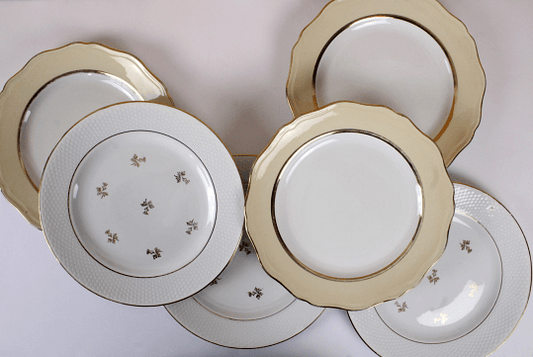 Assiettes plates anciennes L'Amandinoise