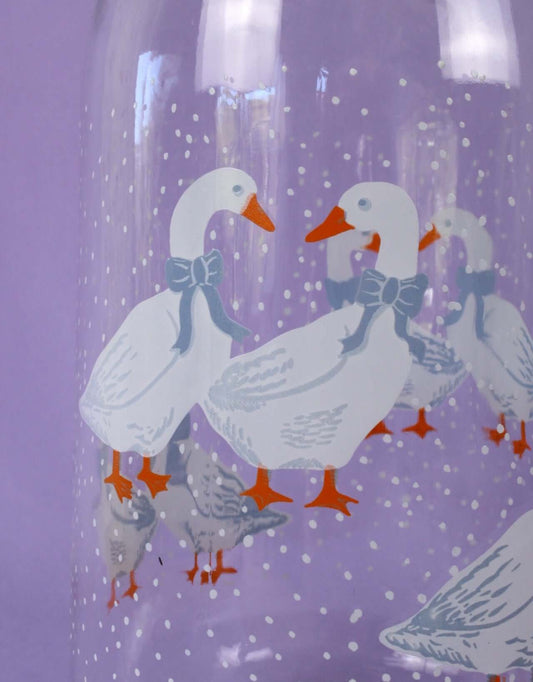 Grand bocal Le Parfait motif oies