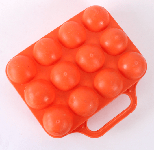 Boîte à Œufs – Plastique Vintage Orange Pop