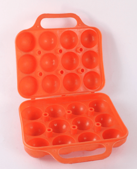 Boîte à Œufs – Plastique Vintage Orange Pop