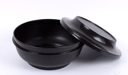 Vintage Boîte ronde Tupperware noire