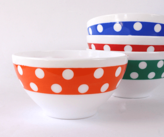 Bols Arcopal Polka – Vaisselle Vintage Années 70/80
