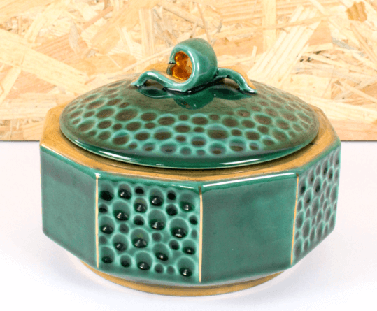 Bonbonnière vintage en céramique L.Priet vintage