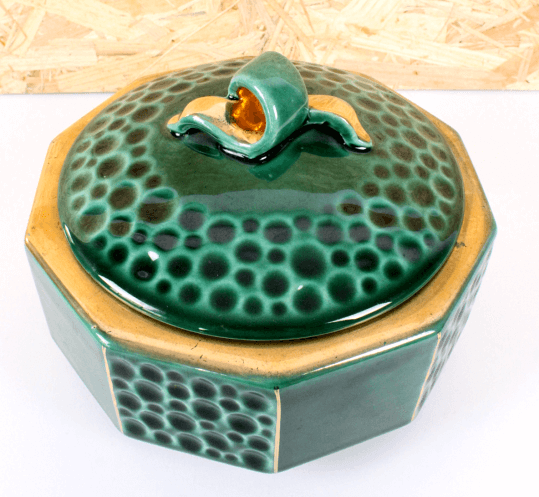 Bonbonnière vintage en céramique L.Priet vintage