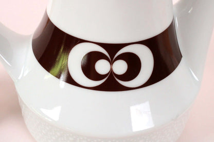 Cafetière vintage Bavaria motif oeil de paon