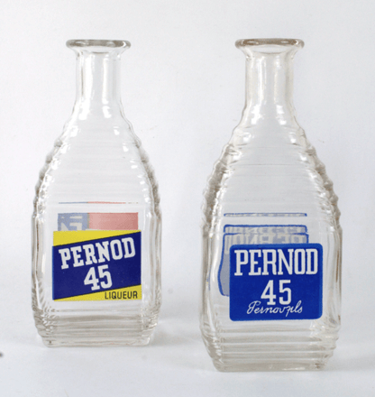 Carafes de bistrot Pernod vintage