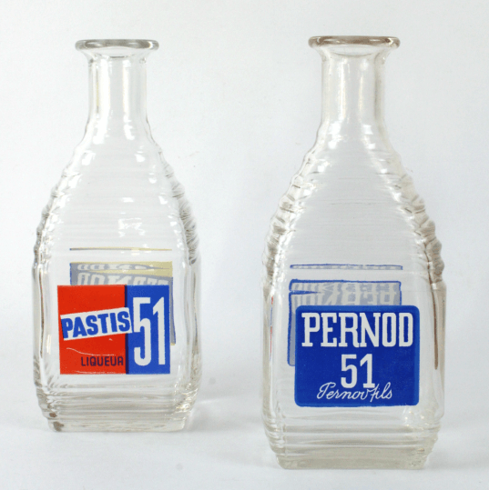 Carafes de bistrot Pernod vintage