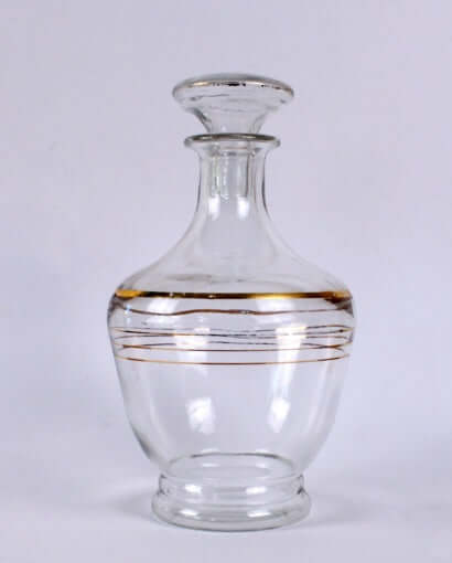 Carafe à vin ancienne, liserés dorés