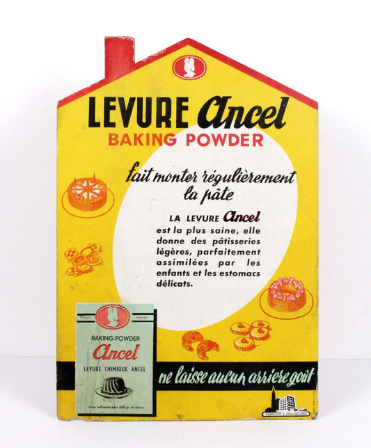 Carton publicitaire Ancel levure