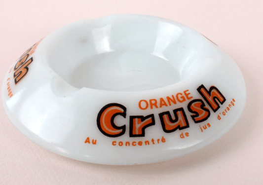 Cendriers publicitaires vintage en opaline