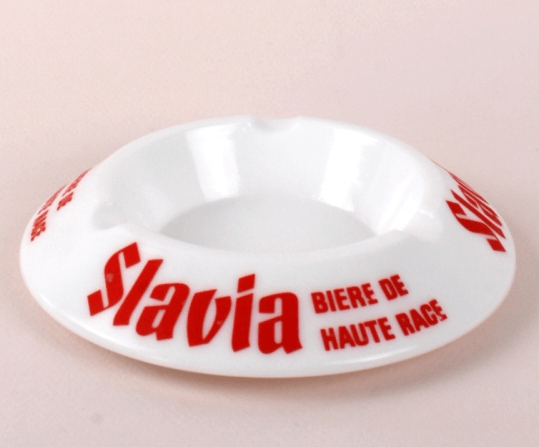 Cendriers publicitaires vintage en opaline