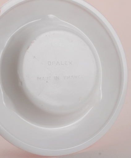 Cendriers publicitaires vintage en opaline