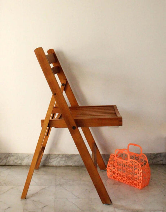 Vintage Chaise pliante en bois