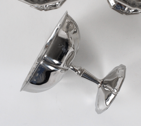 Coupes à glace en inox vintage