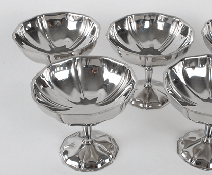 Coupes à glace en inox vintage