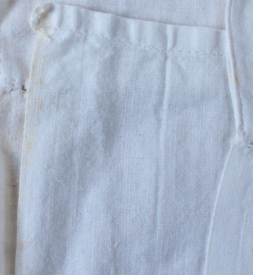 Drap ancien en métis blanc