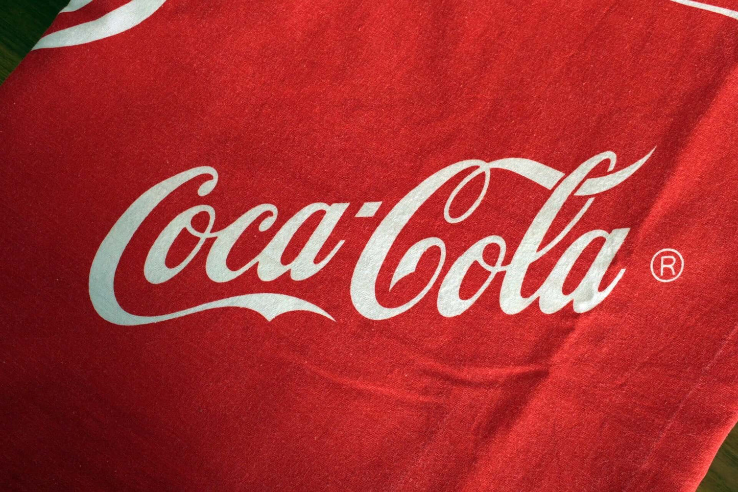 Vintage Drap et taie de traversin Coca-Cola