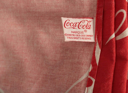 Vintage Drap et taie de traversin Coca-Cola