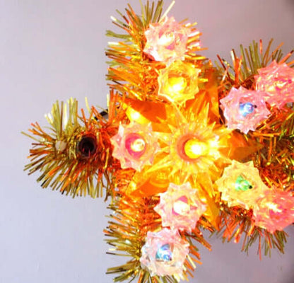 Etoile filante lumineuse vintage pour sapin de Noël