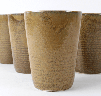 Gobelets vintages en grès Digoin