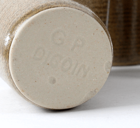 Gobelets vintages en grès Digoin