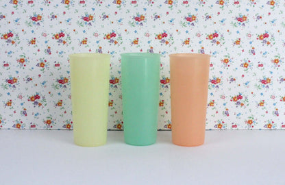 Vintage Gobelets Tupperware grand format coloris pastel