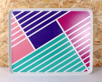 Grand plateau coloré en mélamine