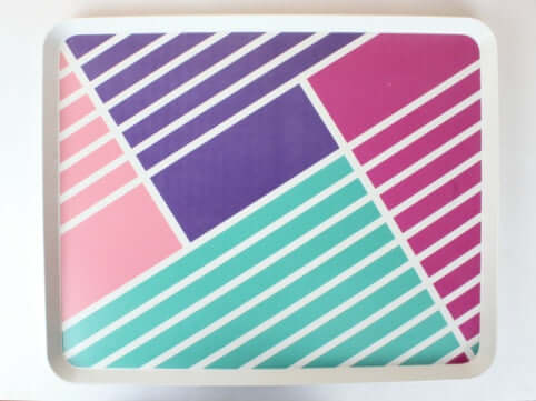 Grand plateau coloré en mélamine