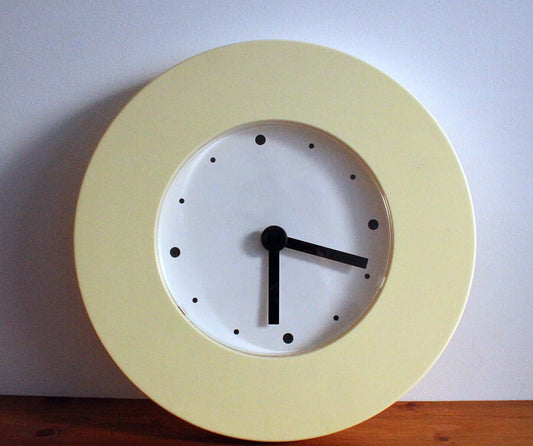 Vintage Horloge murale blanche IKEA Tajma