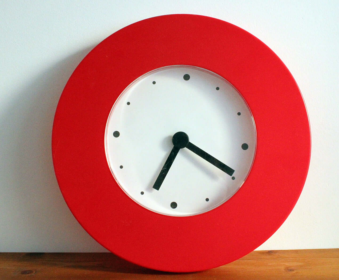 Vintage Horloge murale vintage rouge IKEA Tajma