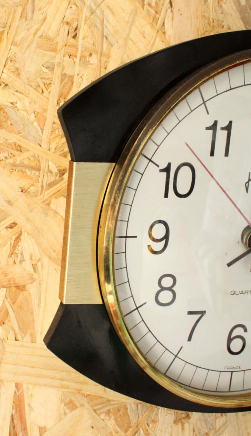 Horloge vintage noire Japy