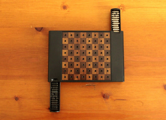 Vintage Jeu de voyage échecs et labyrinthe