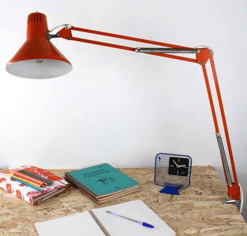 lampe-architecte-orange-vintage-articulee
