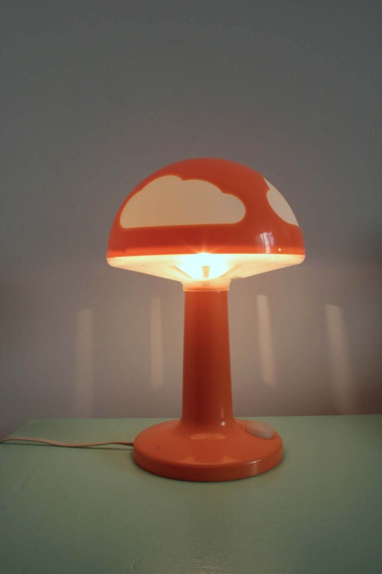 Vintage Lampe à poser Ikea Skojig orange