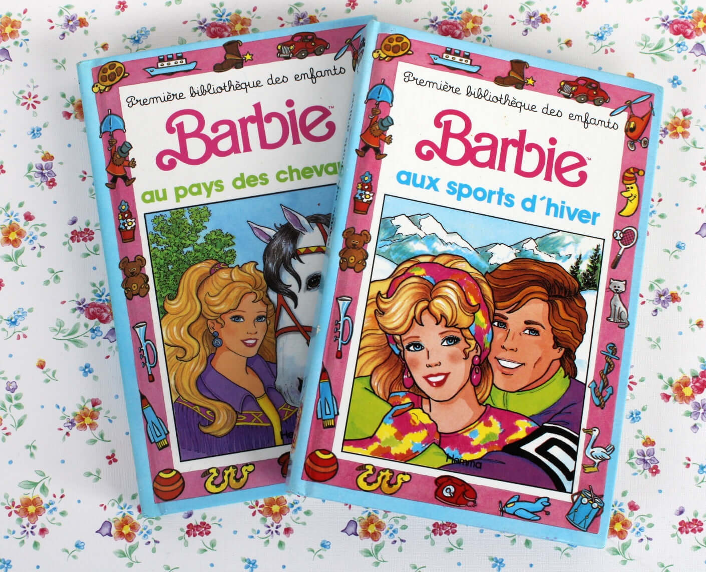 Vintage Livre Barbie aux sports d'hiver