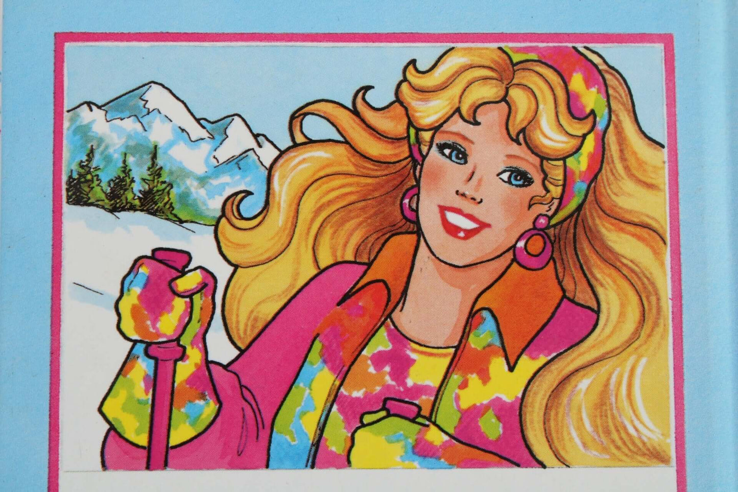 Vintage Livre Barbie aux sports d'hiver