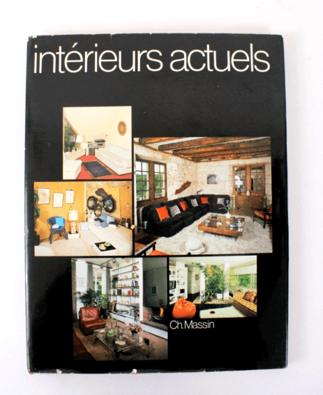 Livre Vintage "Intérieurs Actuels" – Décoration Design Rétro